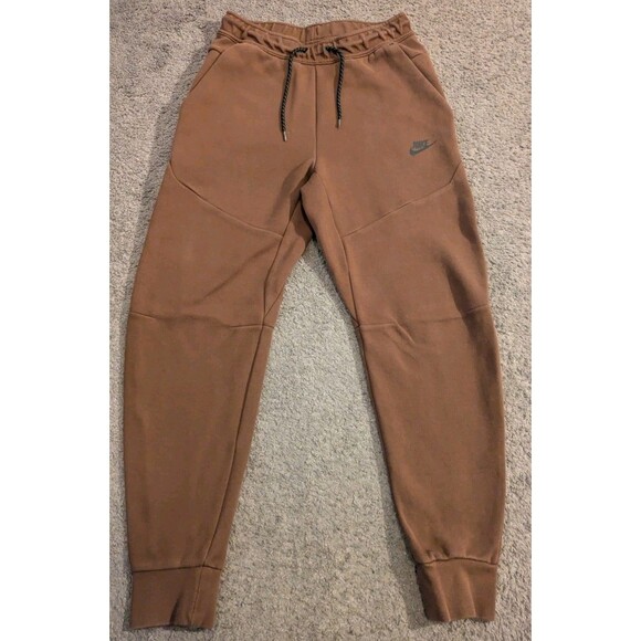 Nike Sportswear Tech Fleece Joggers Brrown Cacao Wow Black CU4495-259 Men's S - Picture 1 of 6